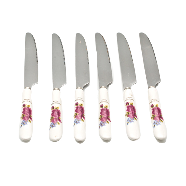  DOUBLE SHINING STEEL KNIFE 6PC SET